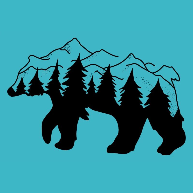 Bär Wald Berge