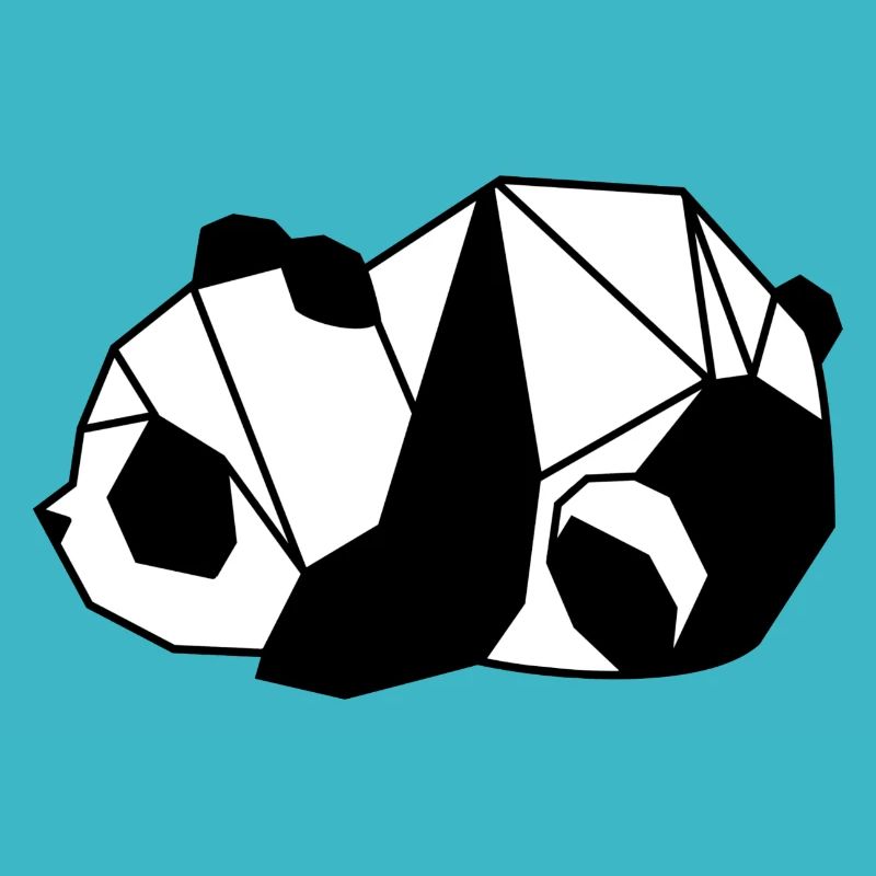 Panda couché