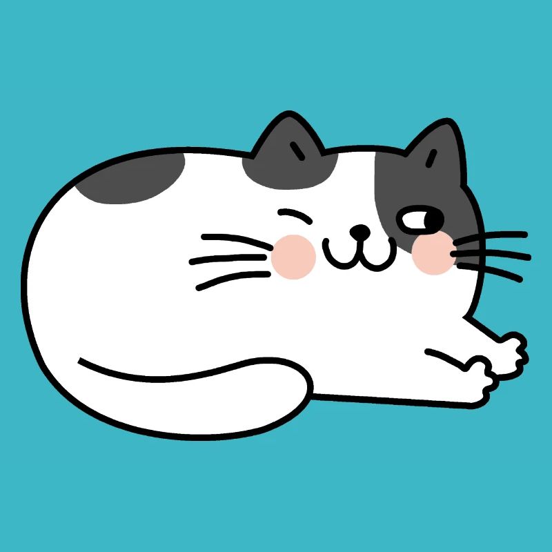Chat Couché Mignon