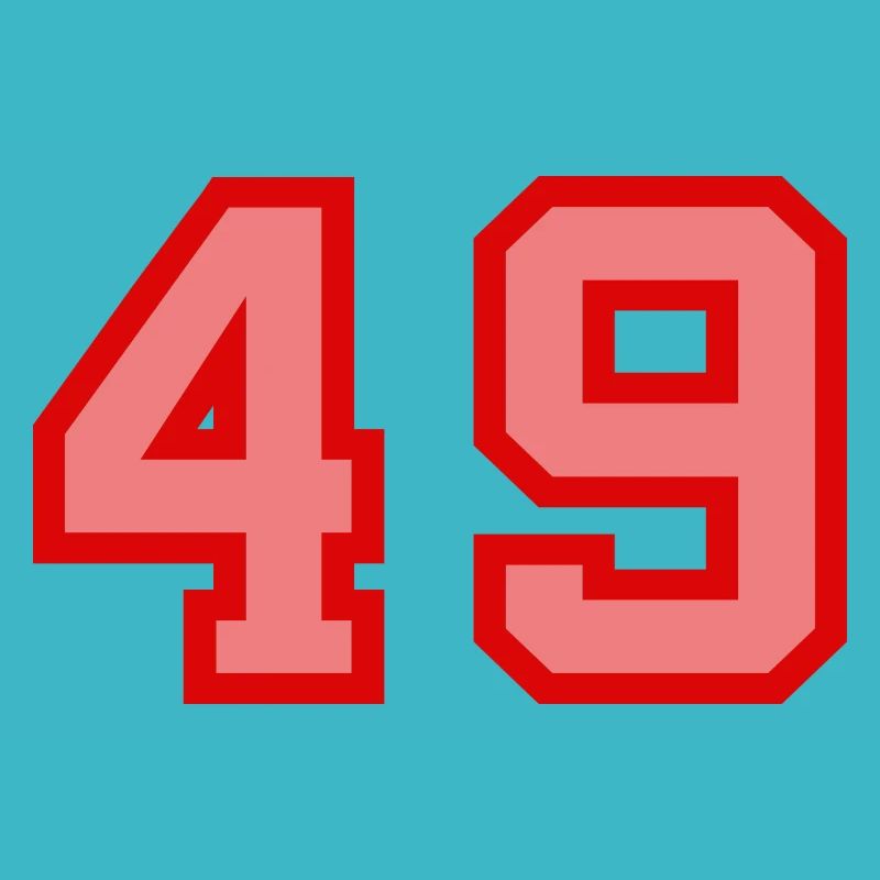 Cool Retro Retrostyle Jersey Number Back Number