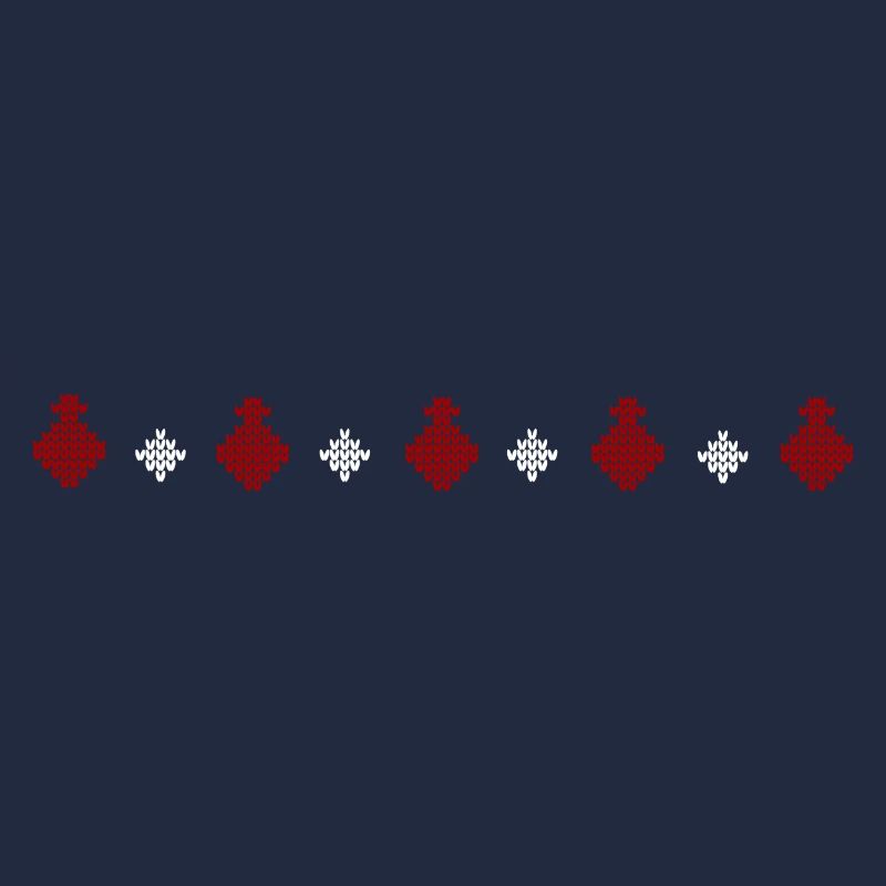 Knitted sweater pattern series Christmas ball