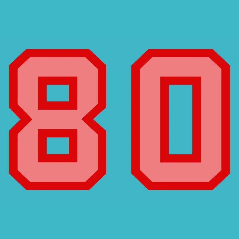 Cool Retro Retrostyle Numéro de maillot numéro de dos