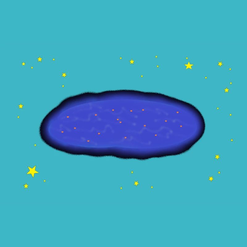 Silver dew between the stars