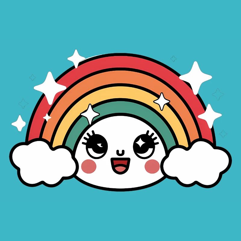 Kawaii Niedlicher Regenbogen