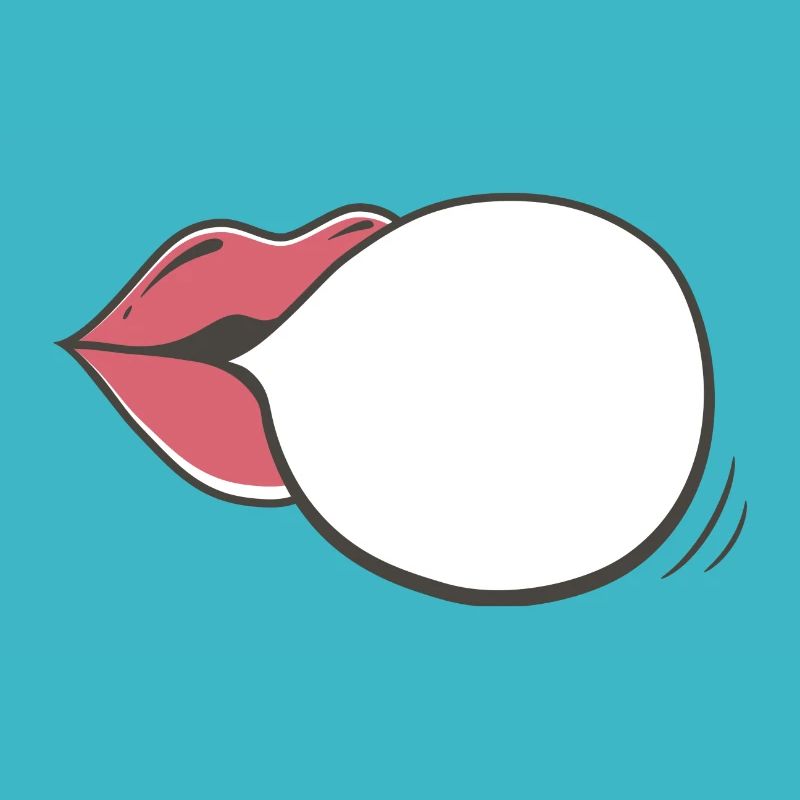 Bouche Bulles de parole Communication