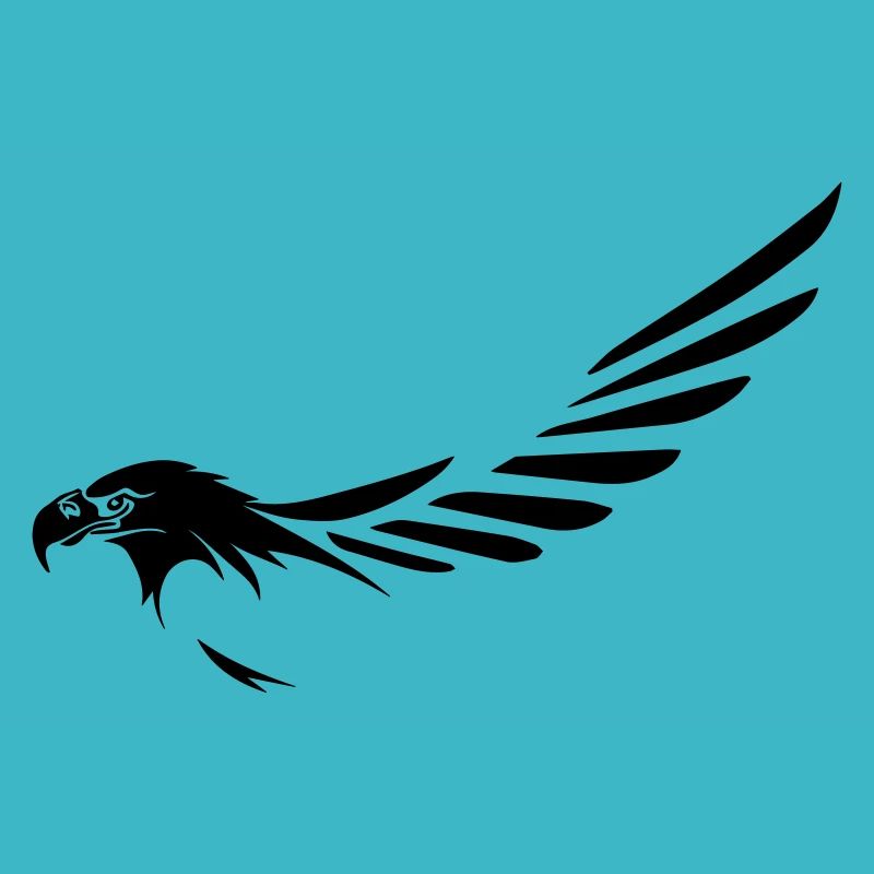 eagle's head with wing