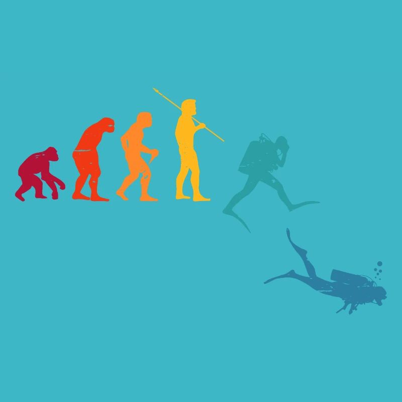 Evolution Graphic Diver Diving Scuba Diver Apnoe S