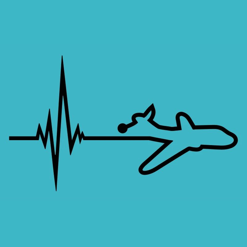 punkt logo puls frequenz herzschlag linienflugzeug