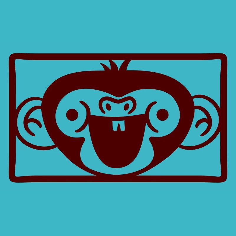 Monkey Face Cute Cute Head Laughs Happy
