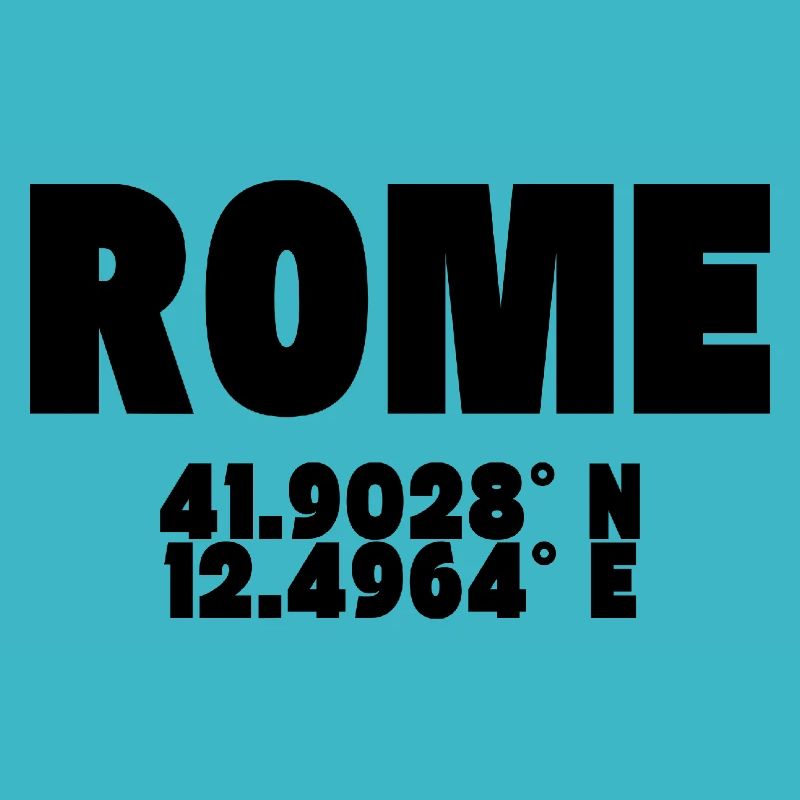 Rome - Design avec coordonnées