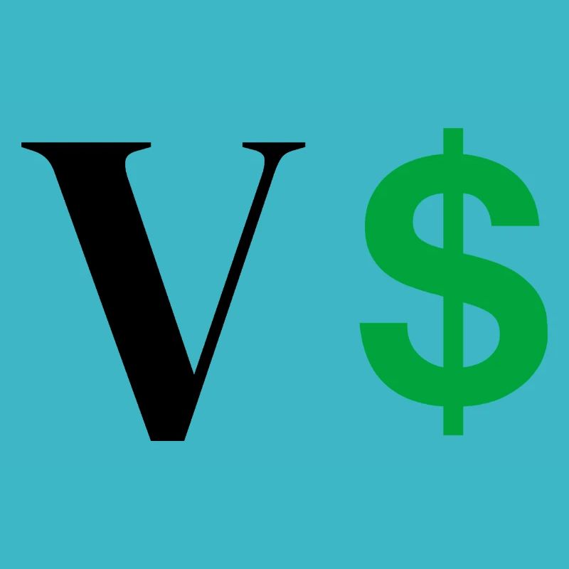 Letter v dollar