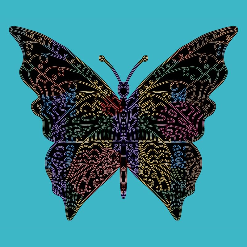 Bunter Schmetterling