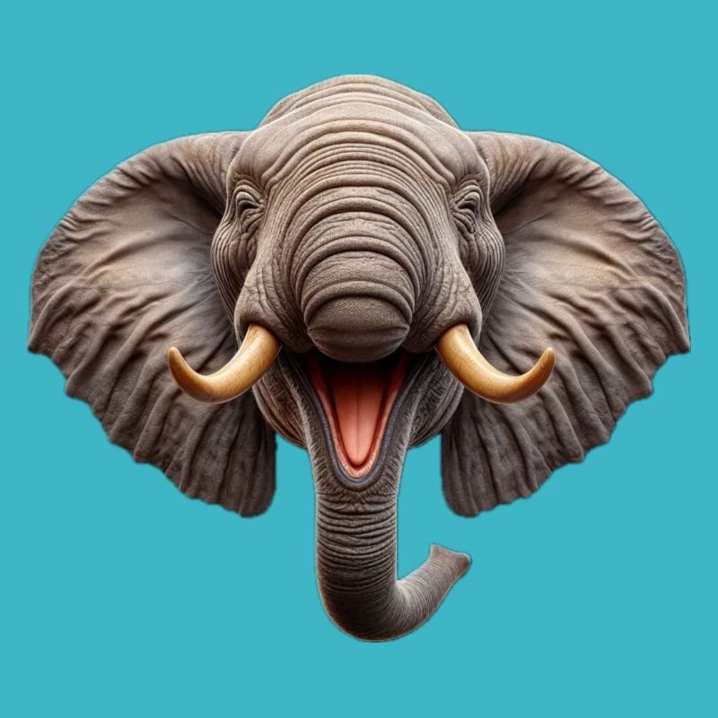 Lachender Elefant