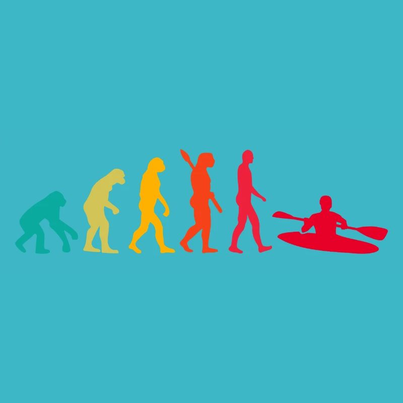 Evolution Graphic Kayaking Canoe Rowing Rower Padd