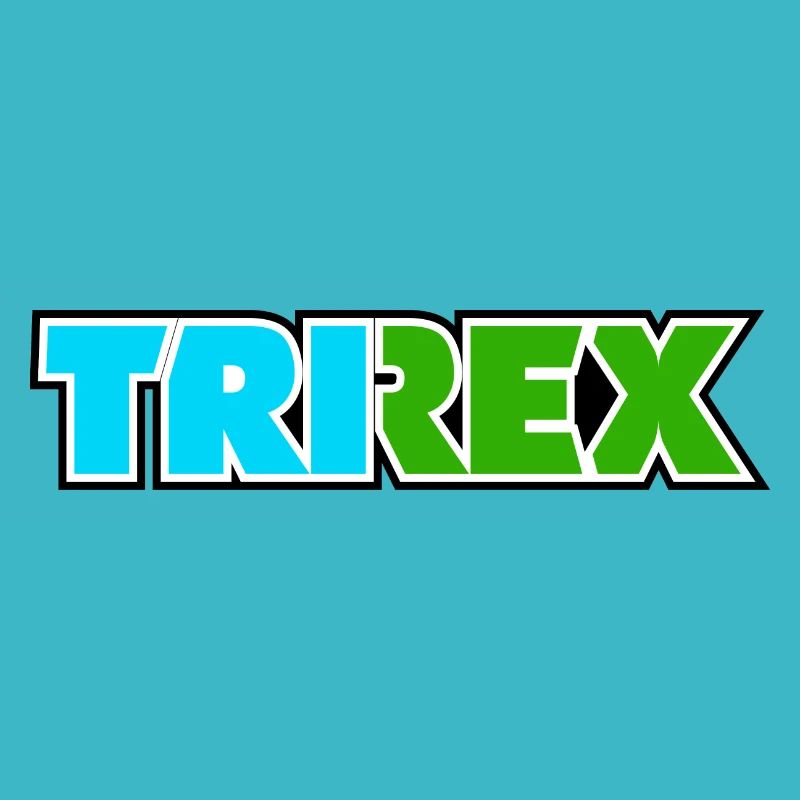 Le lettrage TRI REX est le triathlon