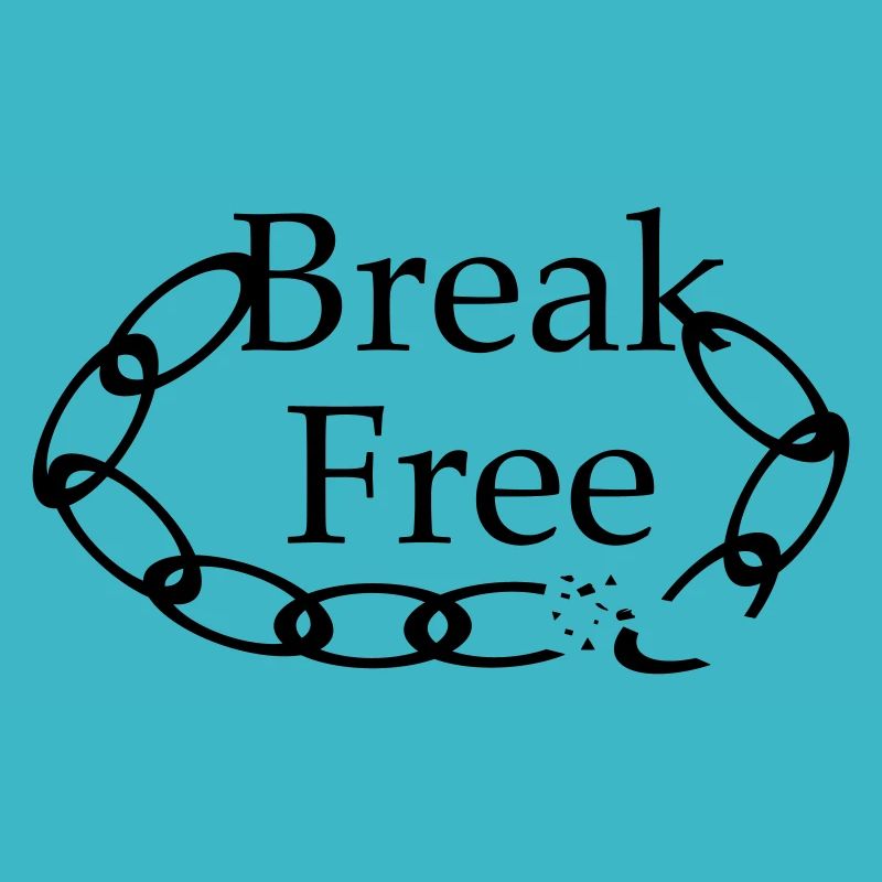 Break Free - lettrage avec image