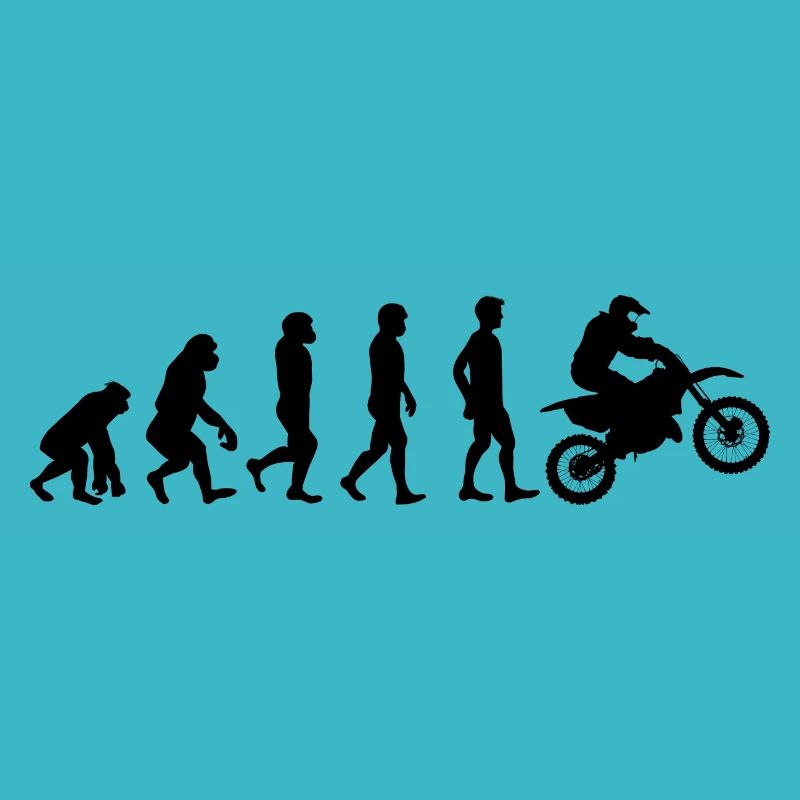 Motocross motorcycle evolution black