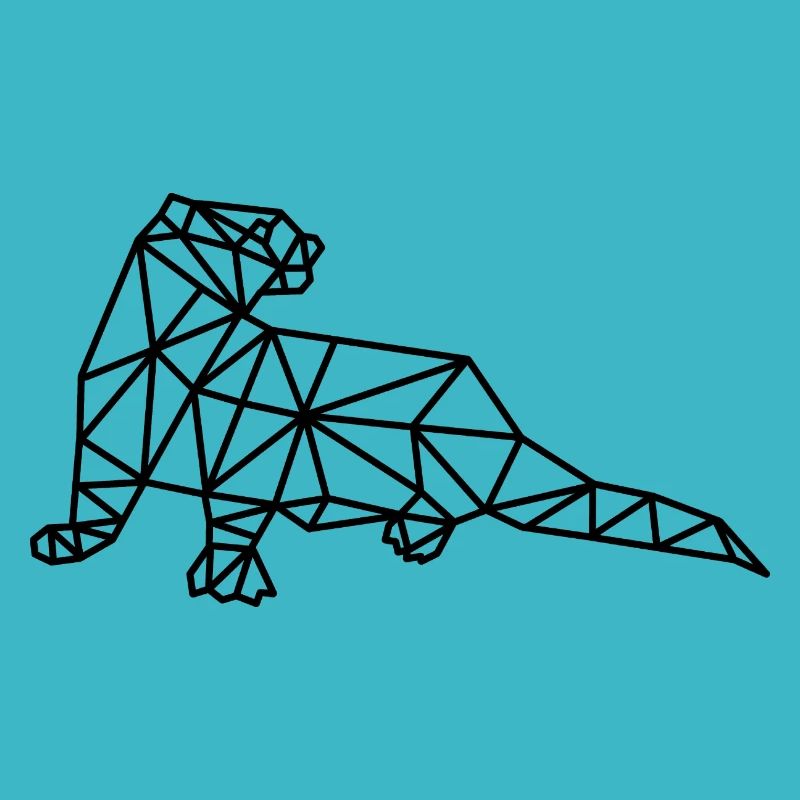 Otter Geometrisch Linie