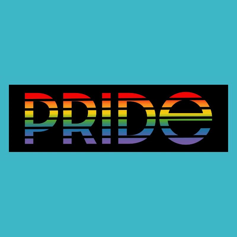 Pride rainbow black background