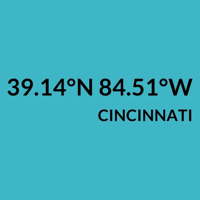 Coordonnées de Cincinnati, Ohio, États-Unis