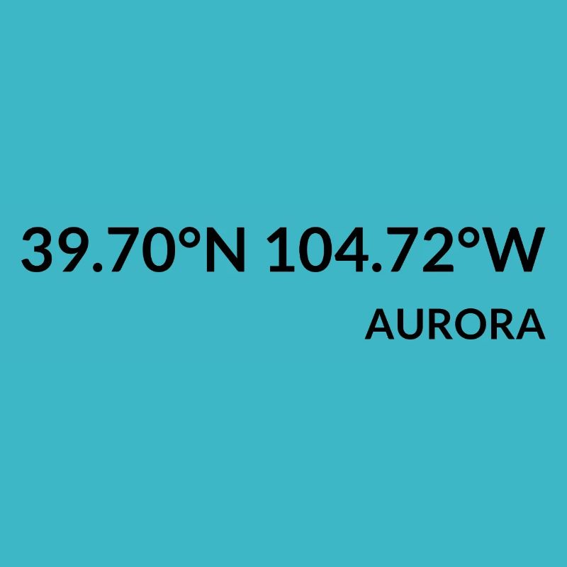 Aurora Colorado USA Coordinates