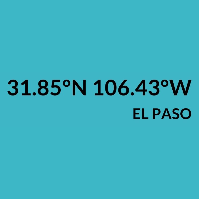 Coordonnées El Paso, Texas, États-Unis