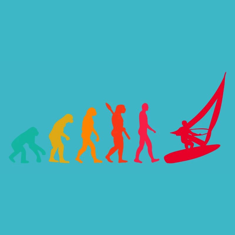Evolution Graphic Sailboat Captain Sailing Sea Boa