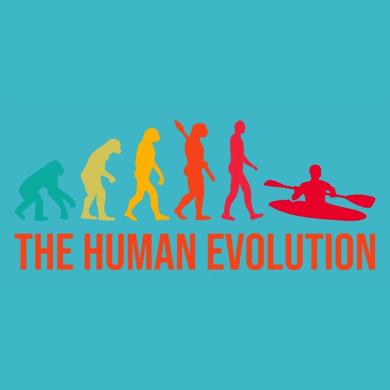 Evolution Graphic Kayaking Canoe Rowing Rower Padd