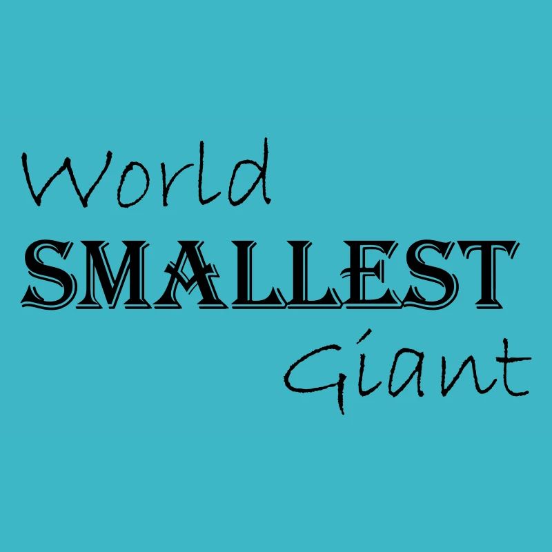 Le plus petit géant du monde - lettrage