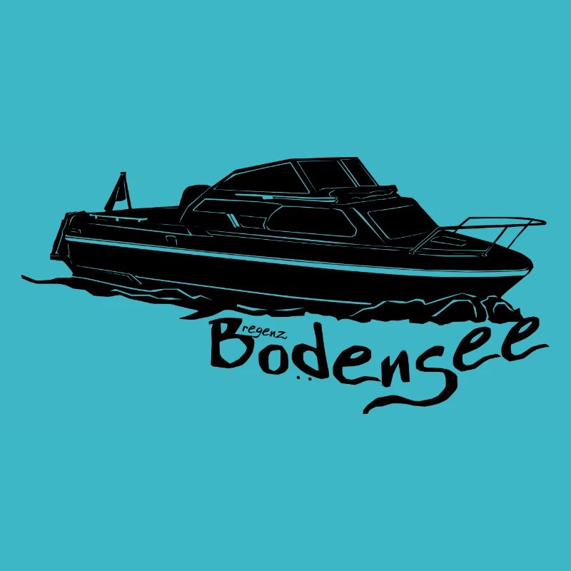 Motorboot schwarz