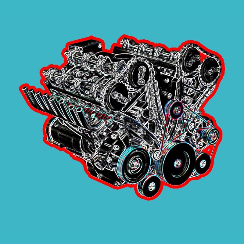 V8 Red Stroke