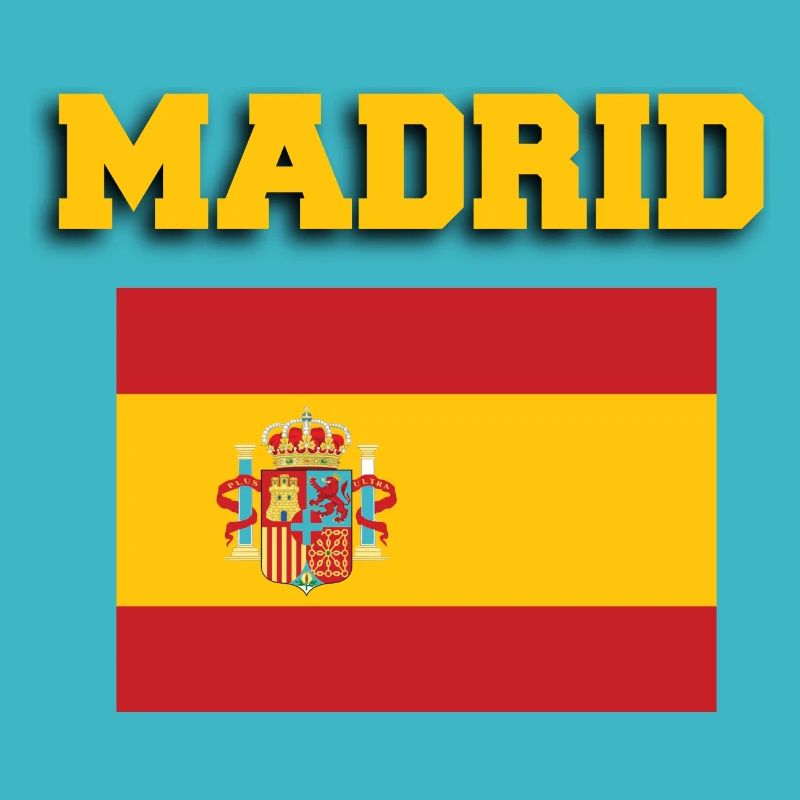Madrid Spain Flag