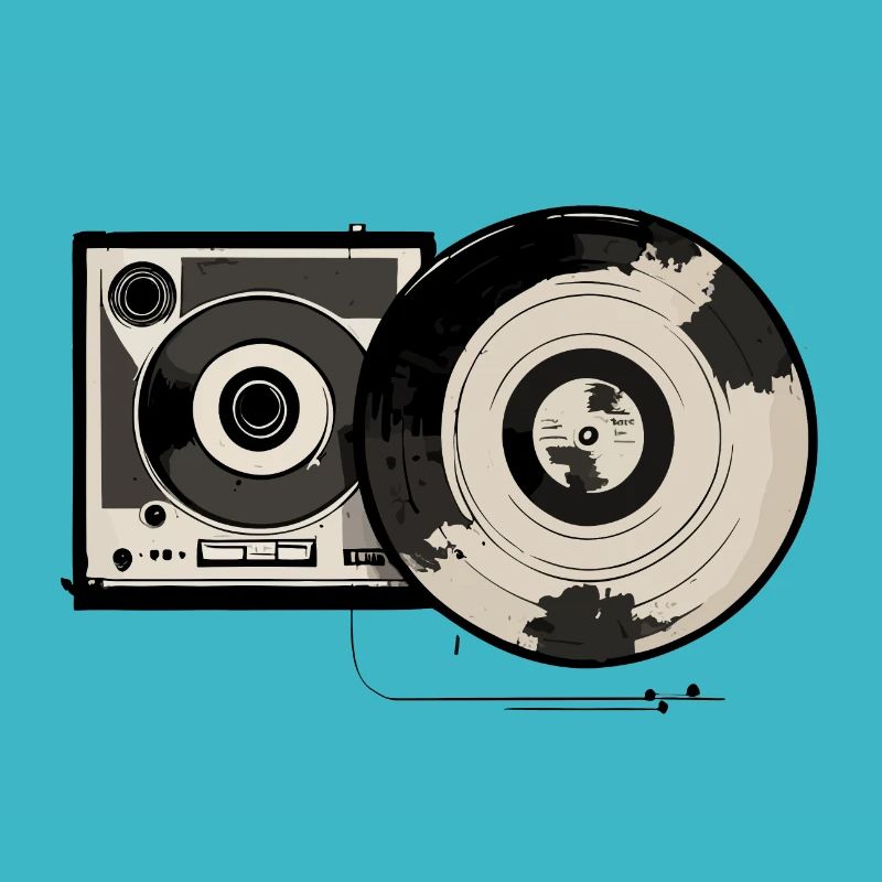 Retro-Plattenspieler