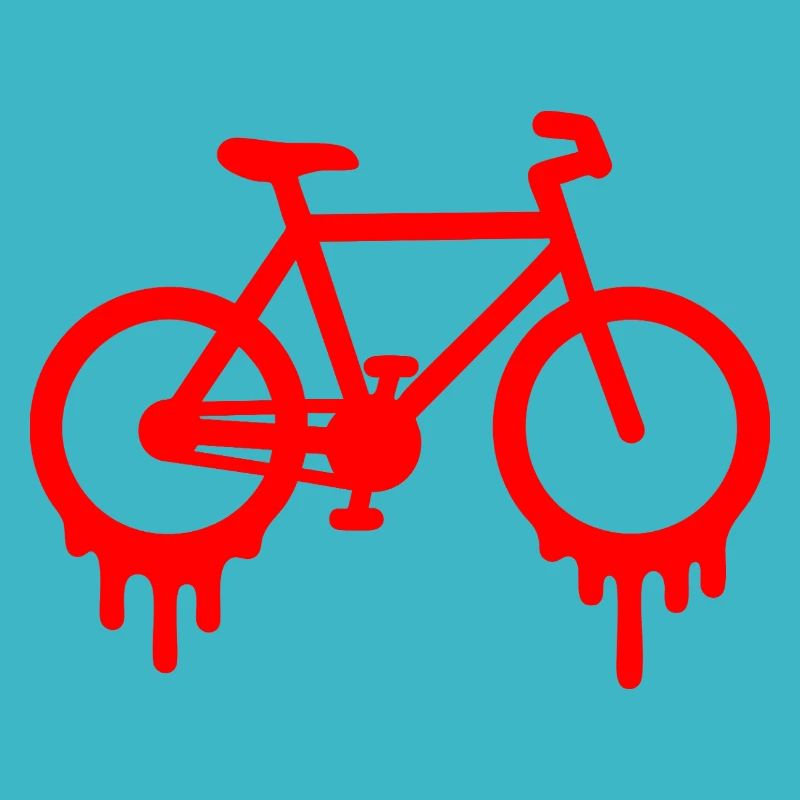 Graffiti de vélo dégoulinant