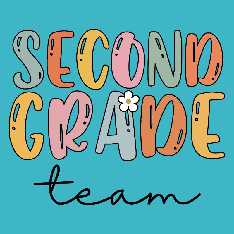 Team Second Grade 2nd Grade School Teacher Gift