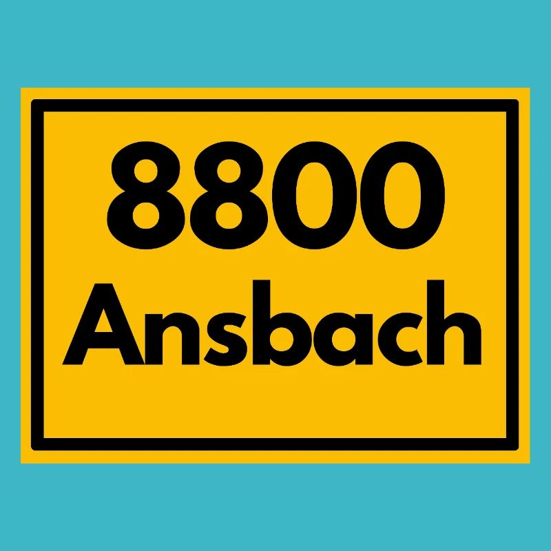 ANCIEN CODE POSTAL RETRO 8800 ANSBACH FRANKEN