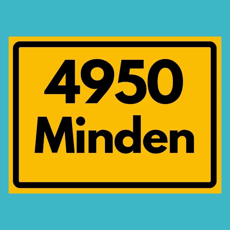 ALTE POSTLEITZAHL PLZ RETRO 4950 MINDEN