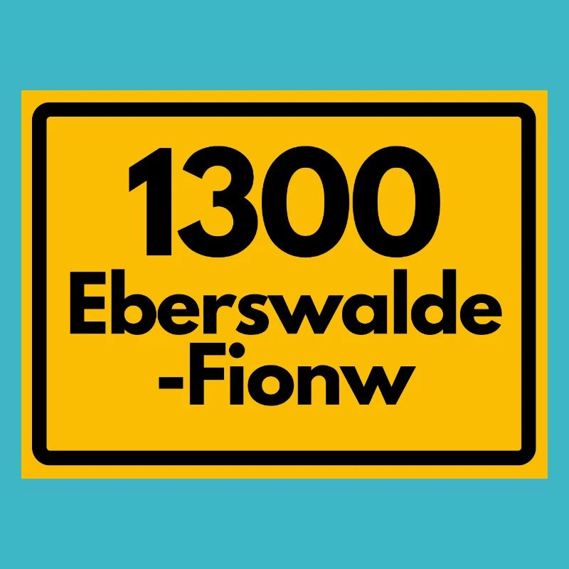 ALTE POSTLEITZAHL PLZ RETRO 1300 EBERSWALDE FINOW 