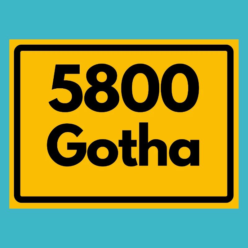 ANCIEN CODE POSTAL 5800 GOTHA HEIMATSTOLZ ORIGINAL