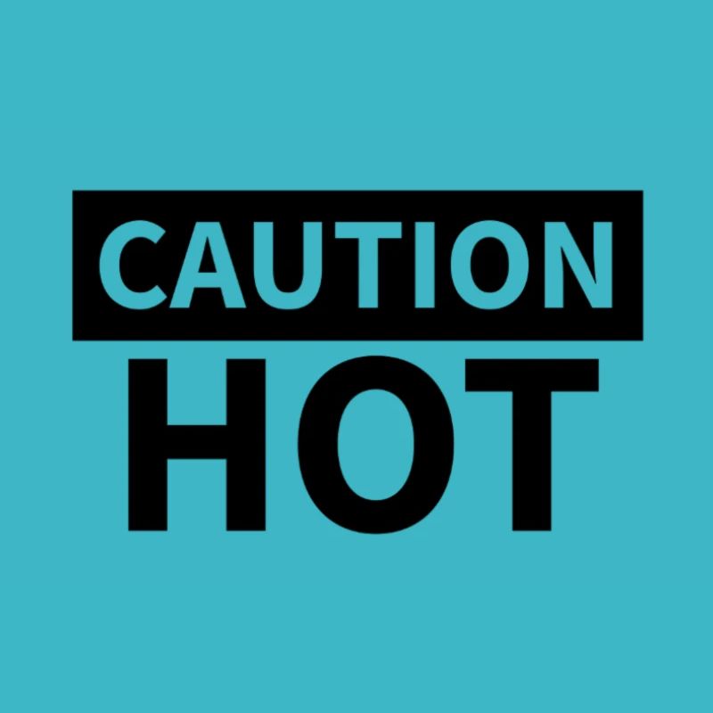 CAUTION HOT Black