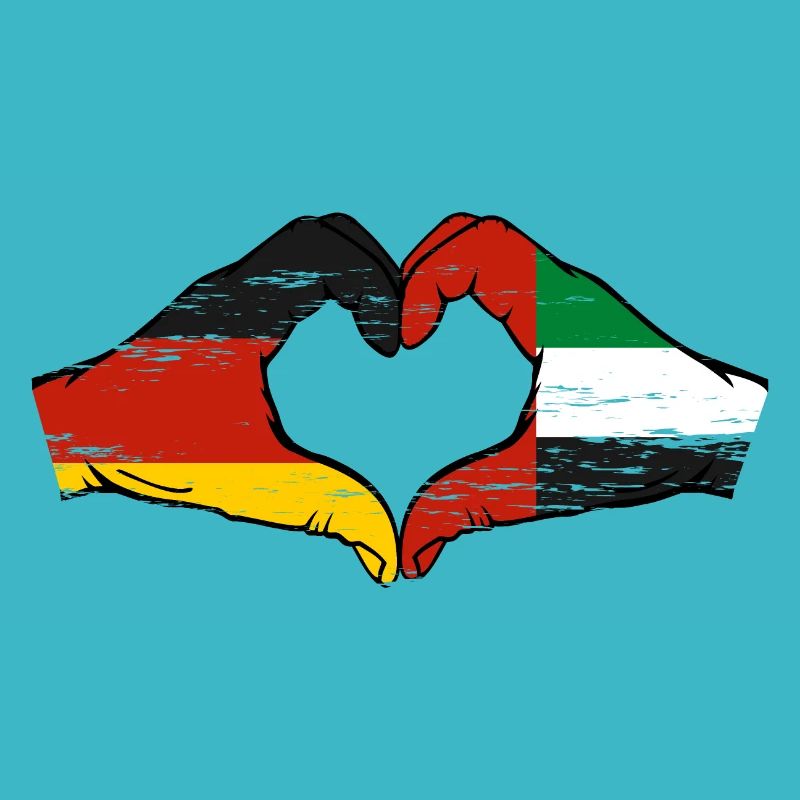 Germany United Arab Emirates Flag