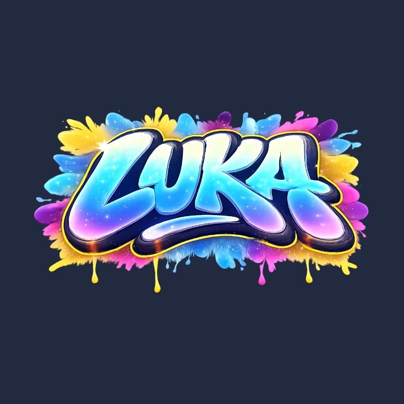 Graffiti LUKA Name Gift Ideal Printable On