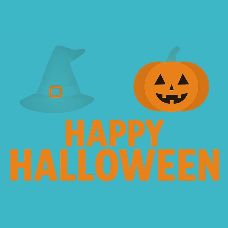 Conception de citrouille et de chapeau de sorcière d’Halloween