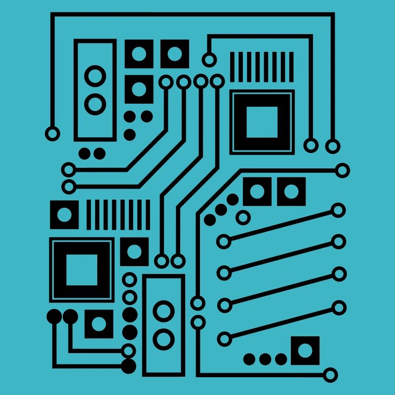 Circuit Board Circuit Board CPU Computer Shirt Gift