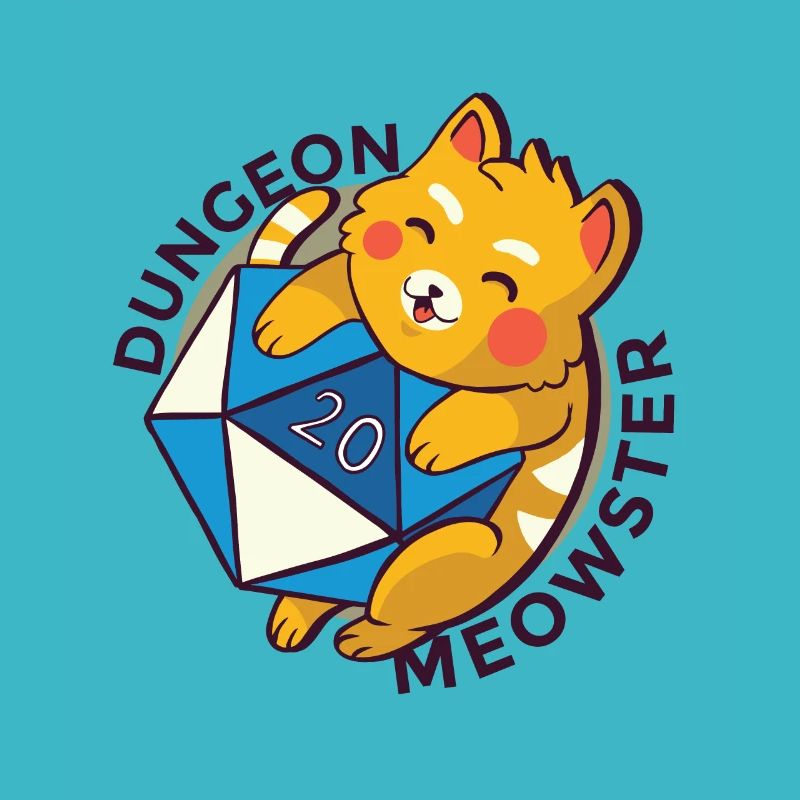 Dungeon Meowster Chat avec Dungeon Cube