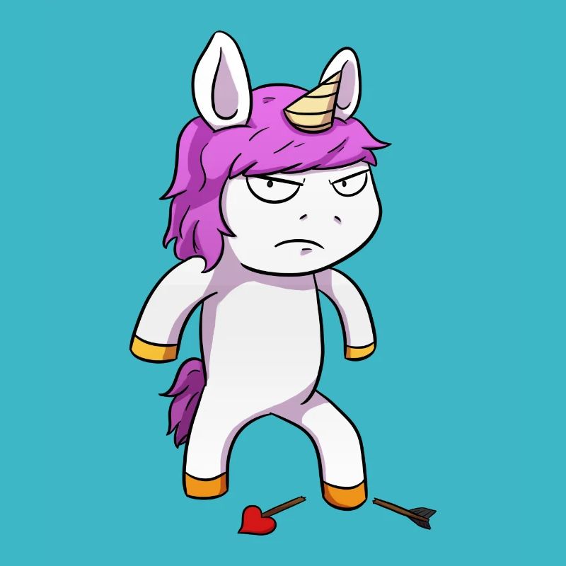 Angry Unicorn Wütendes Einhorn
