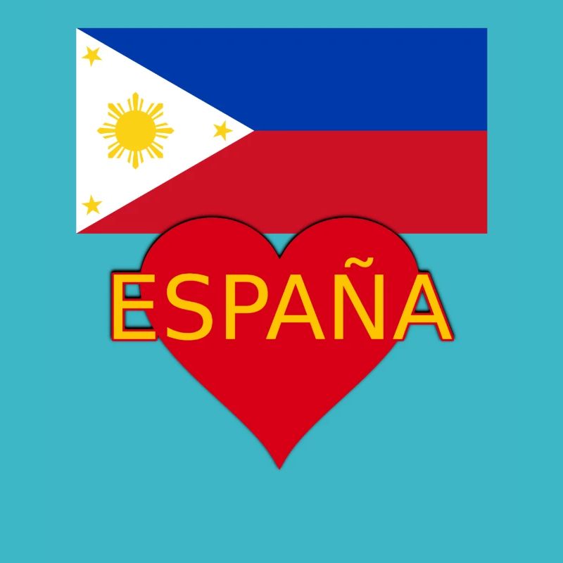 Drapeau Philippines Espagne