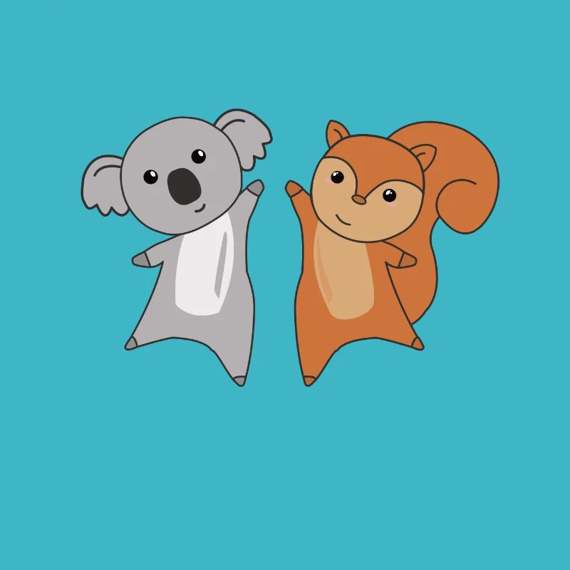 Koala Eichhörnchen süße Tiere Kinder Tierfreunde