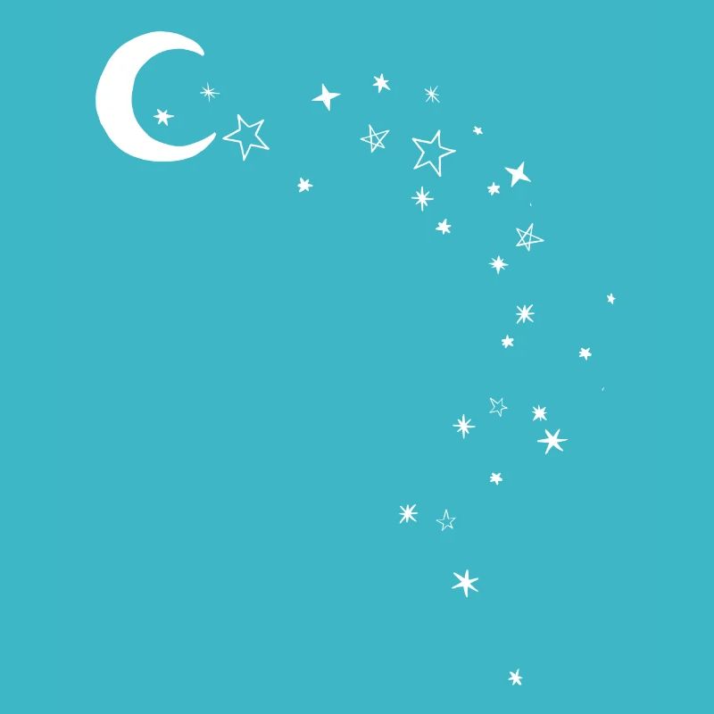 Mond und Sterne