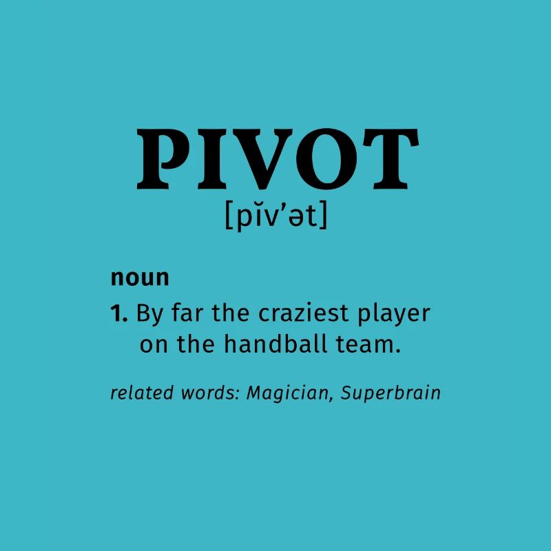 Pivot Position Funny Dictionary Équipe de handball